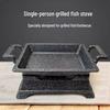 Korean Japanese Style Alcohol Heated Non-stick Fish Grill Pan