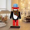 Miniature Christmas Figurines Wooden Nutcracker Tabletop Statues Christmas Decor Party Statues Table Centerpiece For Adults