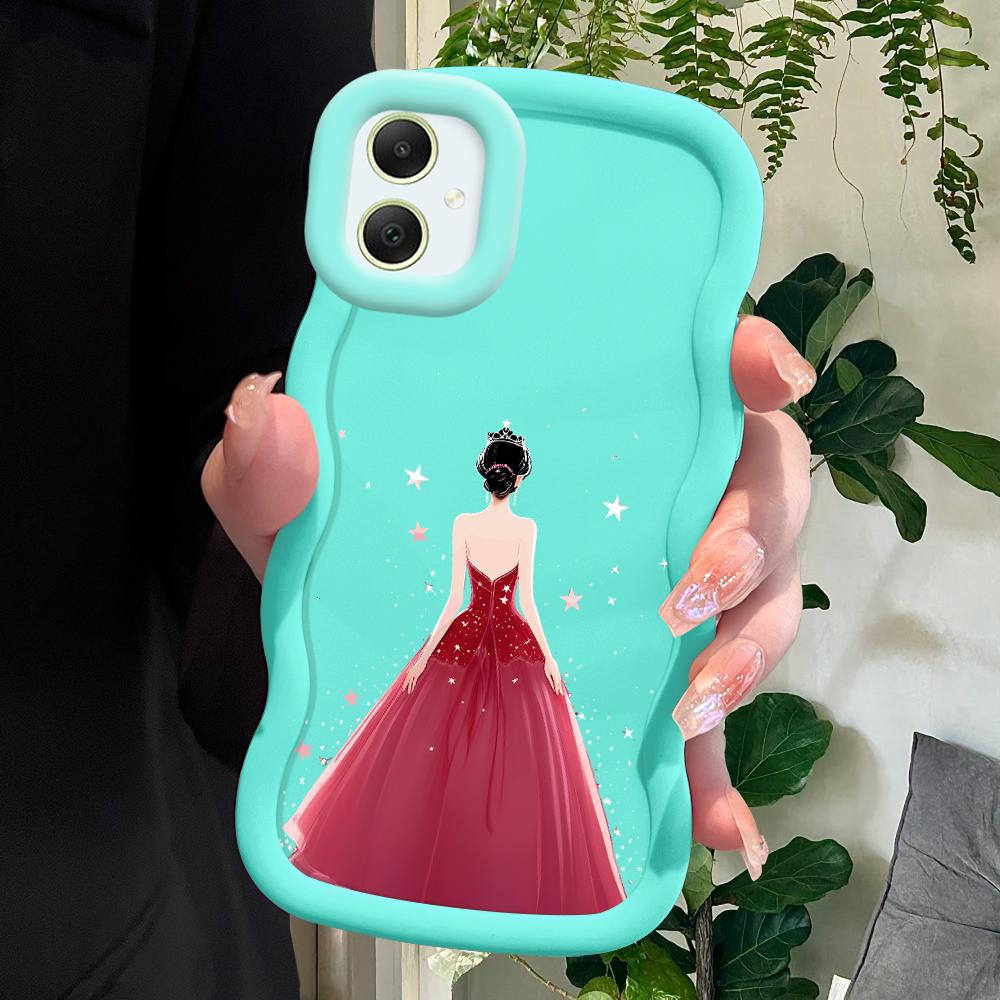 Fashion Soft Phone Cover for Samsung Galaxy A52 A73 A12 S24 Ultra 5G S23 S22 S21 S20 FE Wave Edge Shockproof Protective Rubber Case