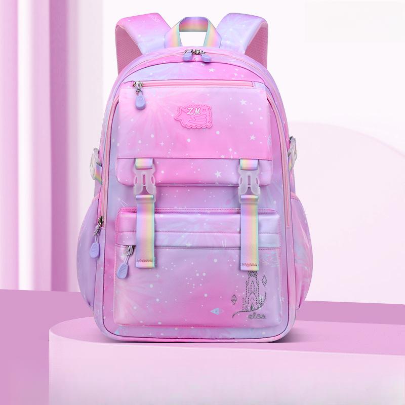 Lightweight Schoolbags for Primary School Students, Girls' Backpacks, Gradient Children's Backpacks