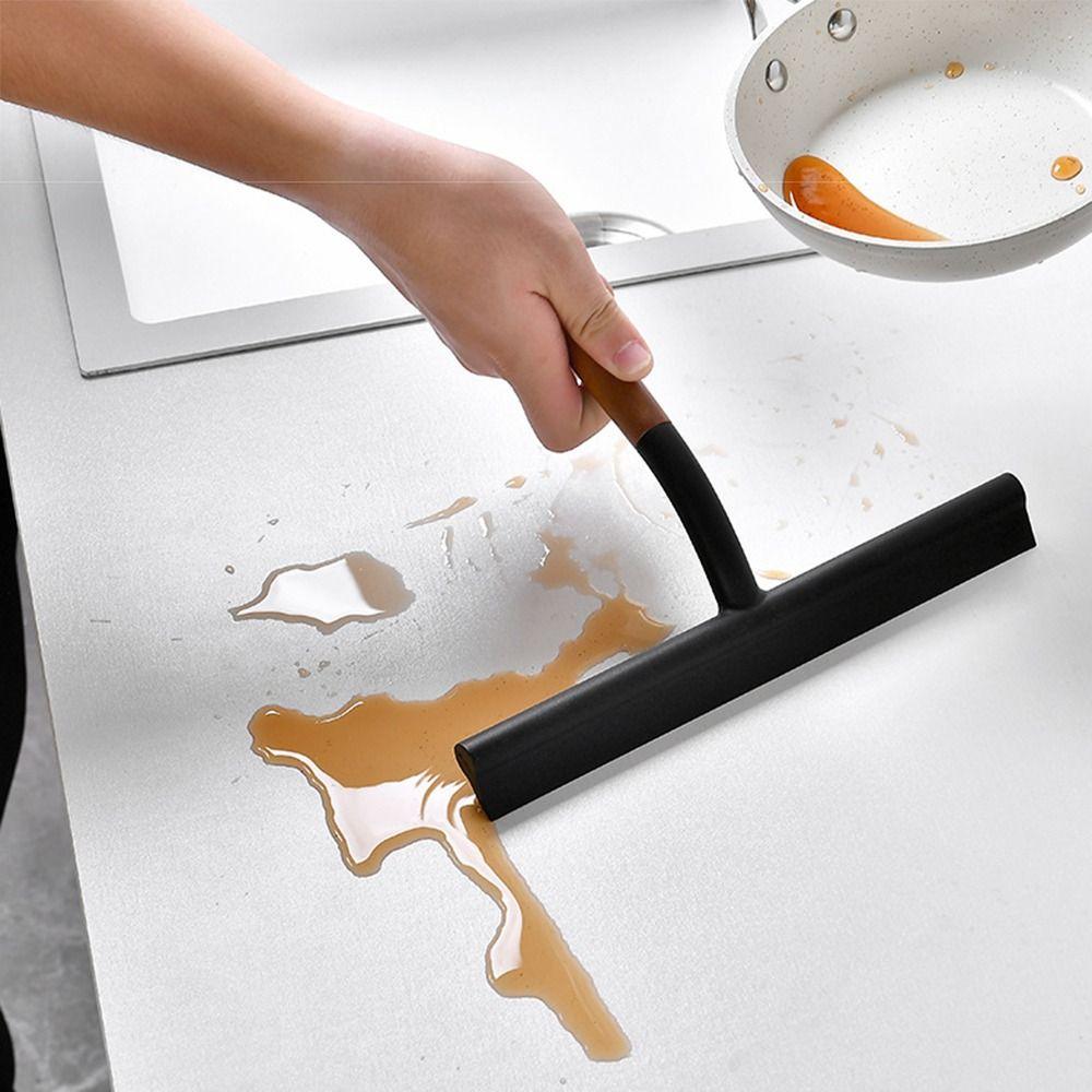 Non-Scratch Kitchen Water Wiper Soft Silicone Glass Cleaning Tool Countertop Cleaning