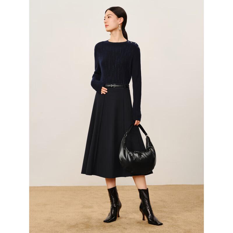 Jiu Zi Anna Kou Women's Elegant 100% Wool Sweater