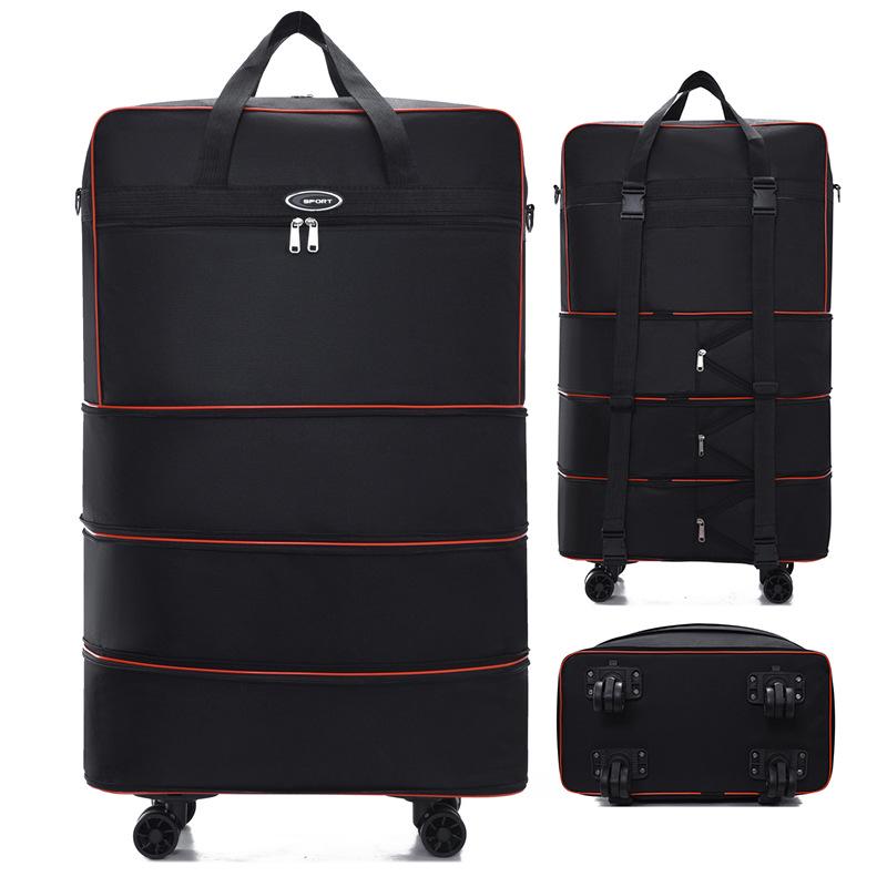 Large Capacity Folding Travel Bag with Universal Wheels