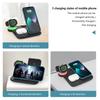 100W Fast Wireless Charger Stand 8 Lights 4 In 1 Foldable Charging Dock Station for iPhone 14 13 12 11Pro Max iWatch 8 7 AirPods