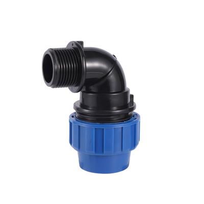 20/25/32mm PE Pipe Fitting 1/2" 3/4" 1" Male Thread Elbow Tee Connector Garden Greenhouse Agriculture Irrigation Water Connector