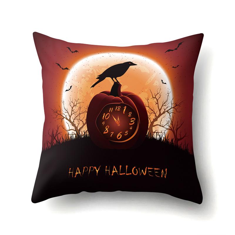 Halloween Pillowcase Car Waist Pillow Pumpkin Sofa Cushion Cover Office Home Living Room Pillowcase