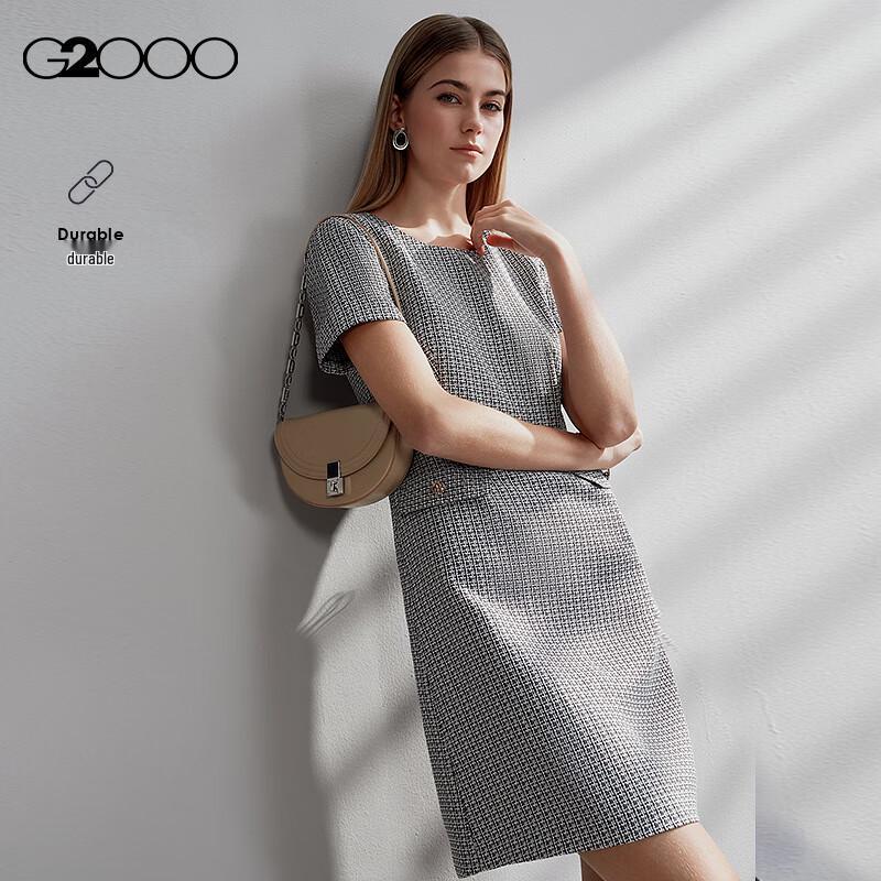 

G2000 Elegant Tweed Short Sleeve Dress L/38