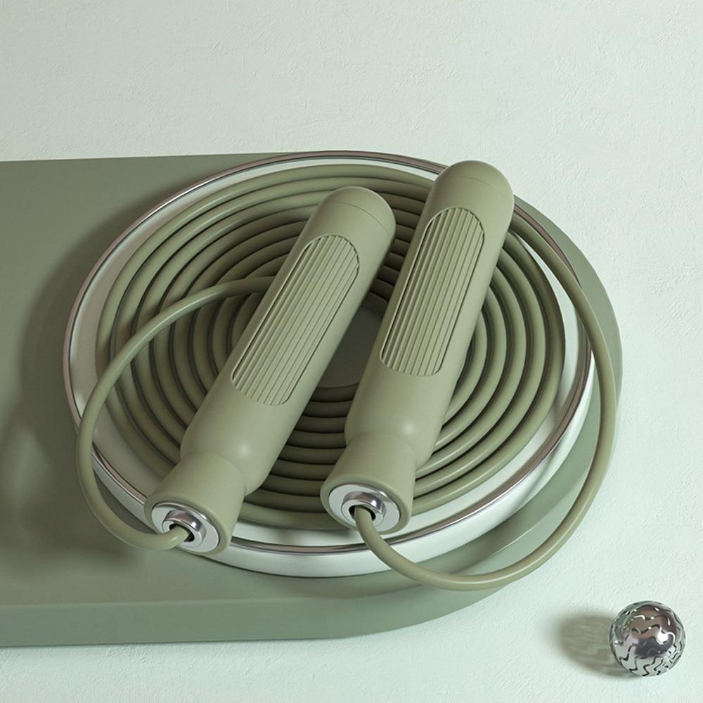 

Регулируемая скакалка для прыжков на скорость, скакалка для упражнений для похудения, скакалка для фитнеса для женщин, мужчин и детей зелёный