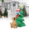 Dog Bite Old Man's Christmas Tree LED Growing Inflatable Christmas Tree for Outdoor Grden Yard Inflatable Christmas Tree