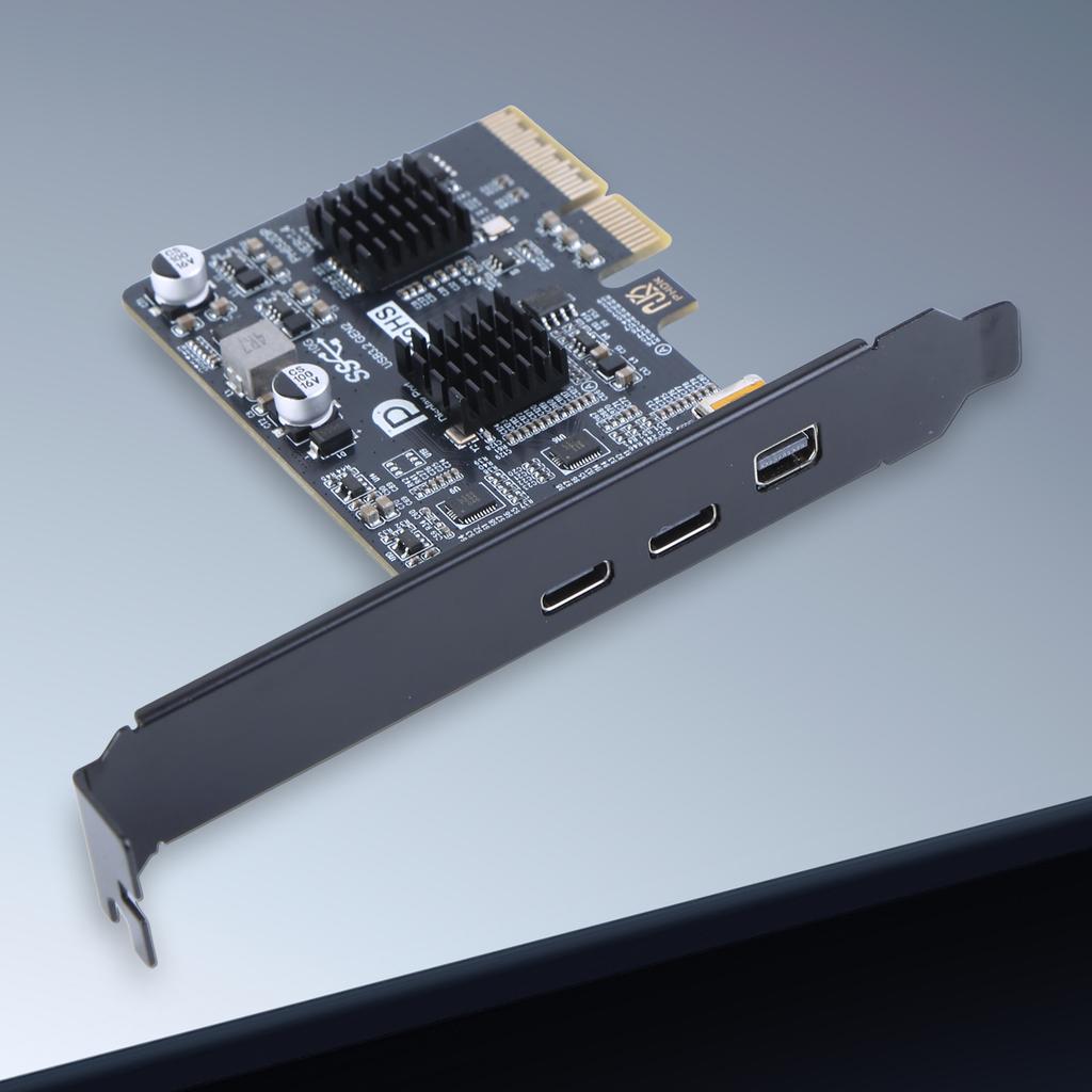 Type-C Expansion Card ASM3142 Controller USB 3.1 10Gbps Gen 2 Expand Card Riser DP 4K Video Adapter Converter
