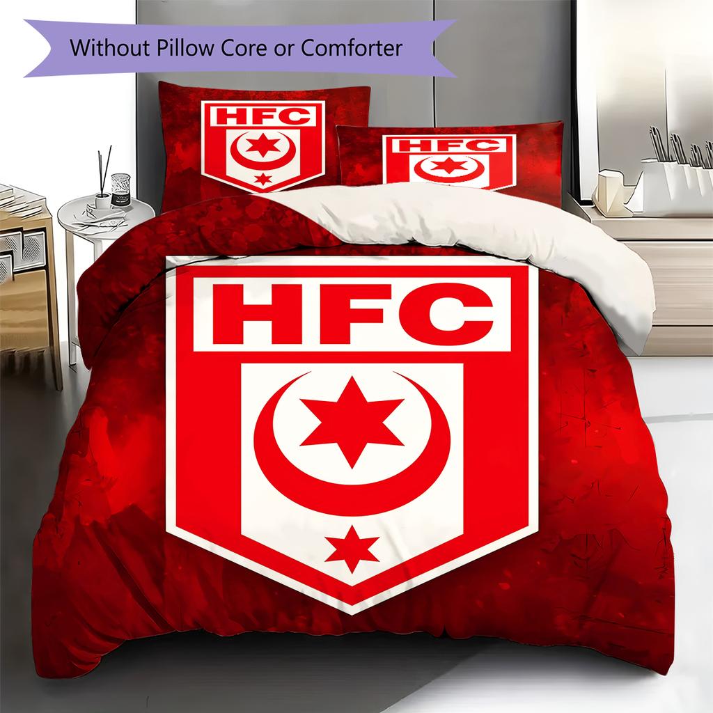 Pościel z wzorem Hallescher FC, Zestaw kołdry Poszewka na kołdrę Poszewka na poduszkę Domowy Prezent Urodzinowy (1 * poszwa na kołdrę + 2 * poszewki na poduszki, bez rdzenia)