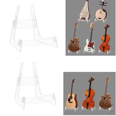 Akrilik Gitar Standı Katlanabilir Gitar Ukulele Standı Telli Çalgı Standı L-Çerçeveli Klasik Gitar Standı Ukulele Rafı