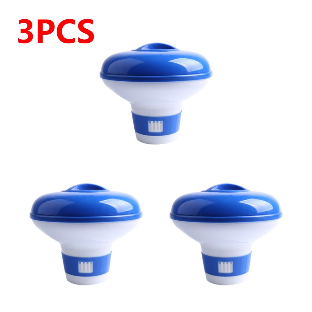 1-3 Schwimmender Schwimmbadchemikalien-Dosierschwimmer Chlor Brom Tabletten Schwimmender Spender Applikator Schwimmbad Spa Whirlpool Zubehör