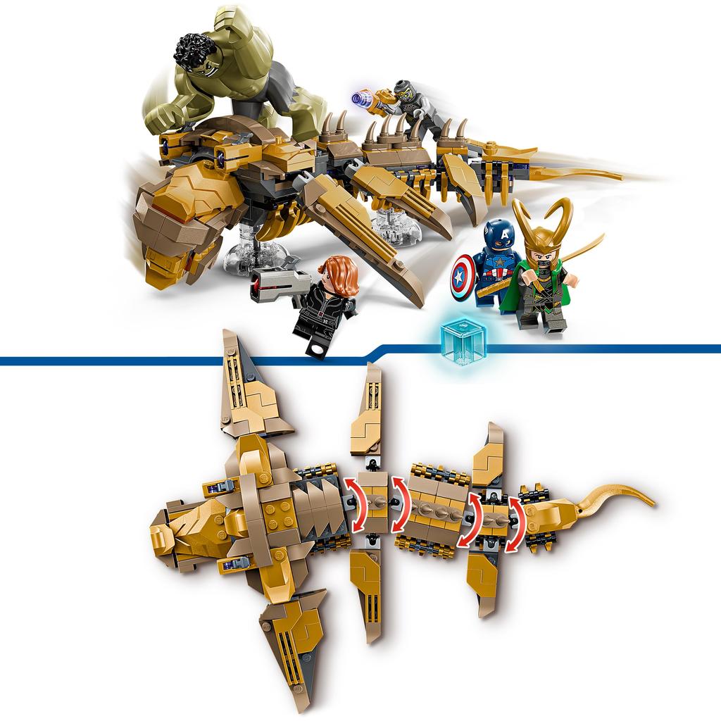 LEGO Marvel Avengers and Leviathan Battle Toy Birthday Present Block Boys Girls Children 7 Years Old 8 Years Old Elementary School Students Marvel