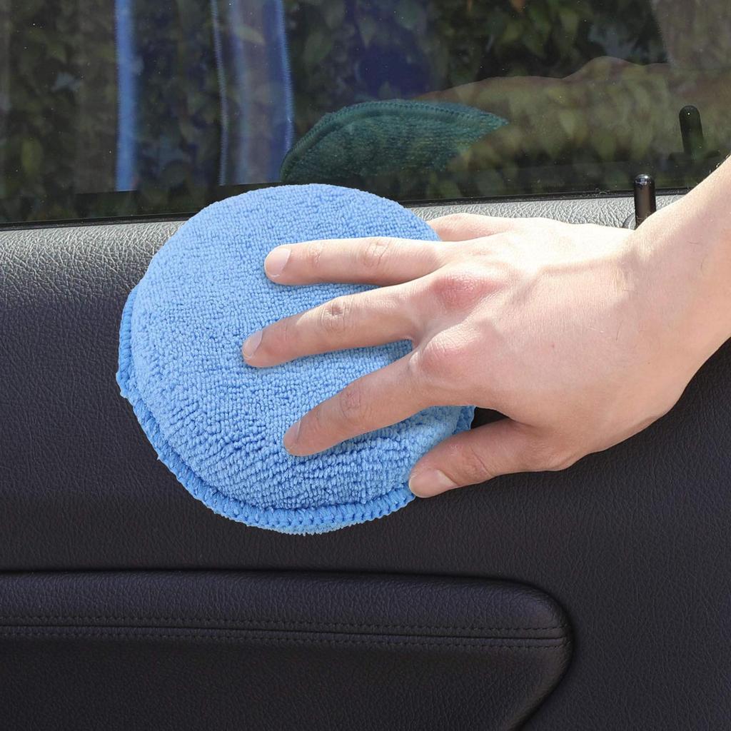 Car Wash Sponge Auto Cleaning Applicator 5 Inch Soft Portable Sponge For Car Paint Correction Home Door Window Cleaning RV Truck