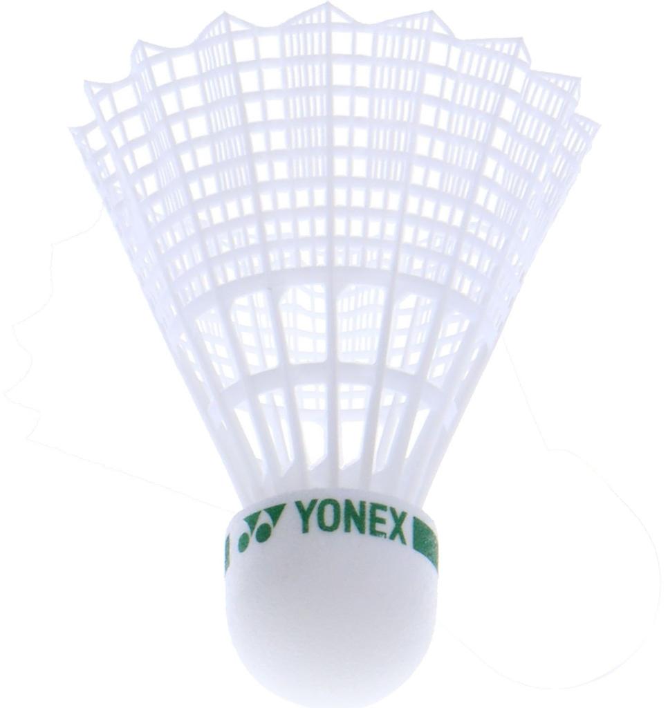 YONEX Mavis 40P Badminton Shuttlecocks Synthetic Pack of SLOW Temperature (Nylon + Cork), 6, (Suitable 22-33°C), M-40P