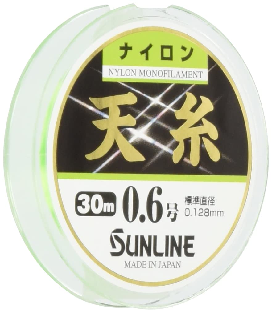 SUNLINE Nylon Line, Ten-ito, 30m, 0.6, Flash Yellow Green