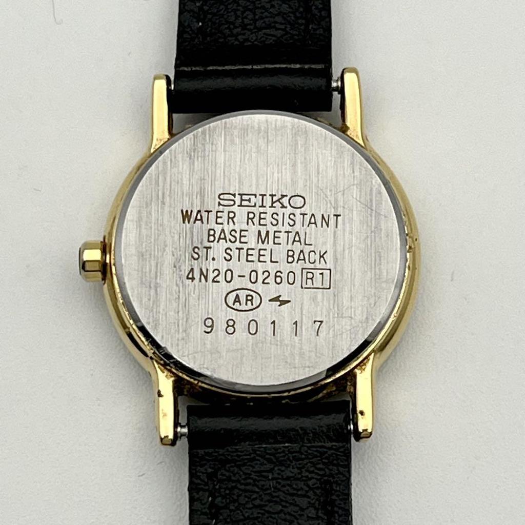 [USED] Working/Battery SEIKO Exceline Round Face Quartz Wristwatch