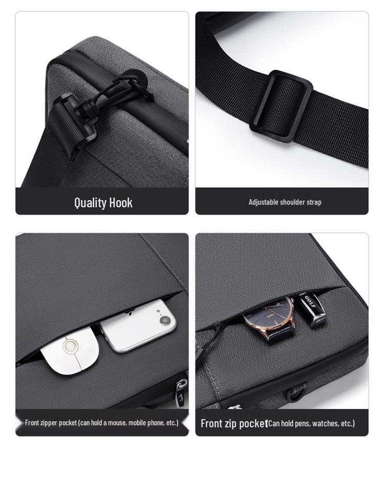 Men's 14-inch Golf Laptop Bag: Lightweight, Shockproof Single Shoulder Backpack & Protective Sleeve