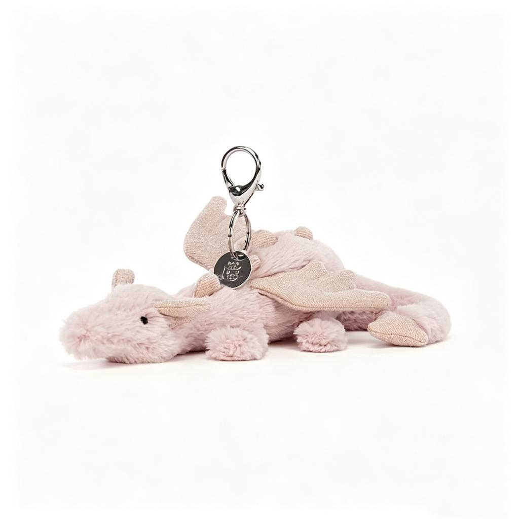 Peluche Soffice Drago Azzurro Cielo Giocattolo di Peluche da JC, Bambola Drago con Spine Colorate e Ali Bianche per Regalo di Compleanno per Bambino