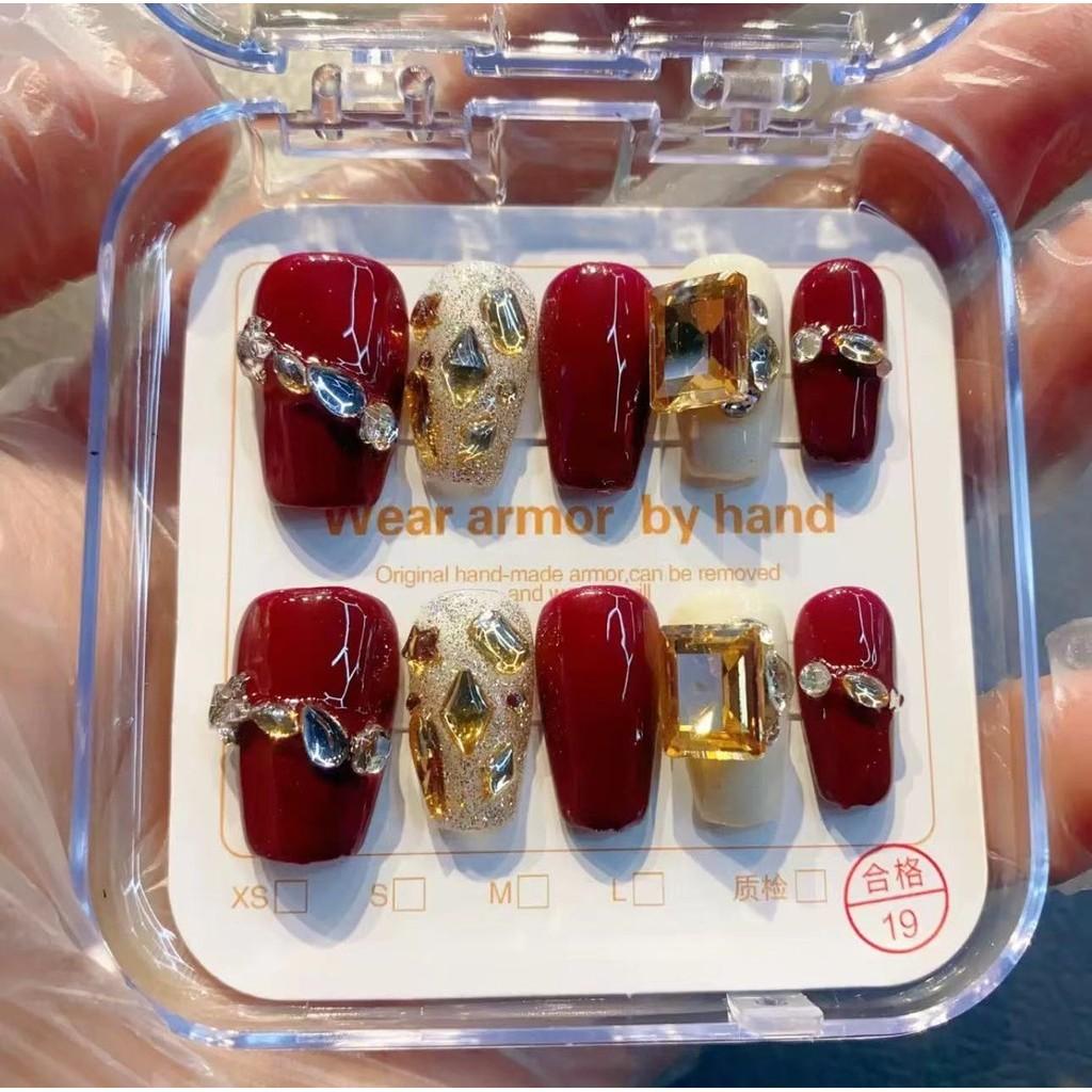 

Ногти Ручная работа Носить Мода Повседневный Простой Изысканный Классический Стиль Ногтей Патч L