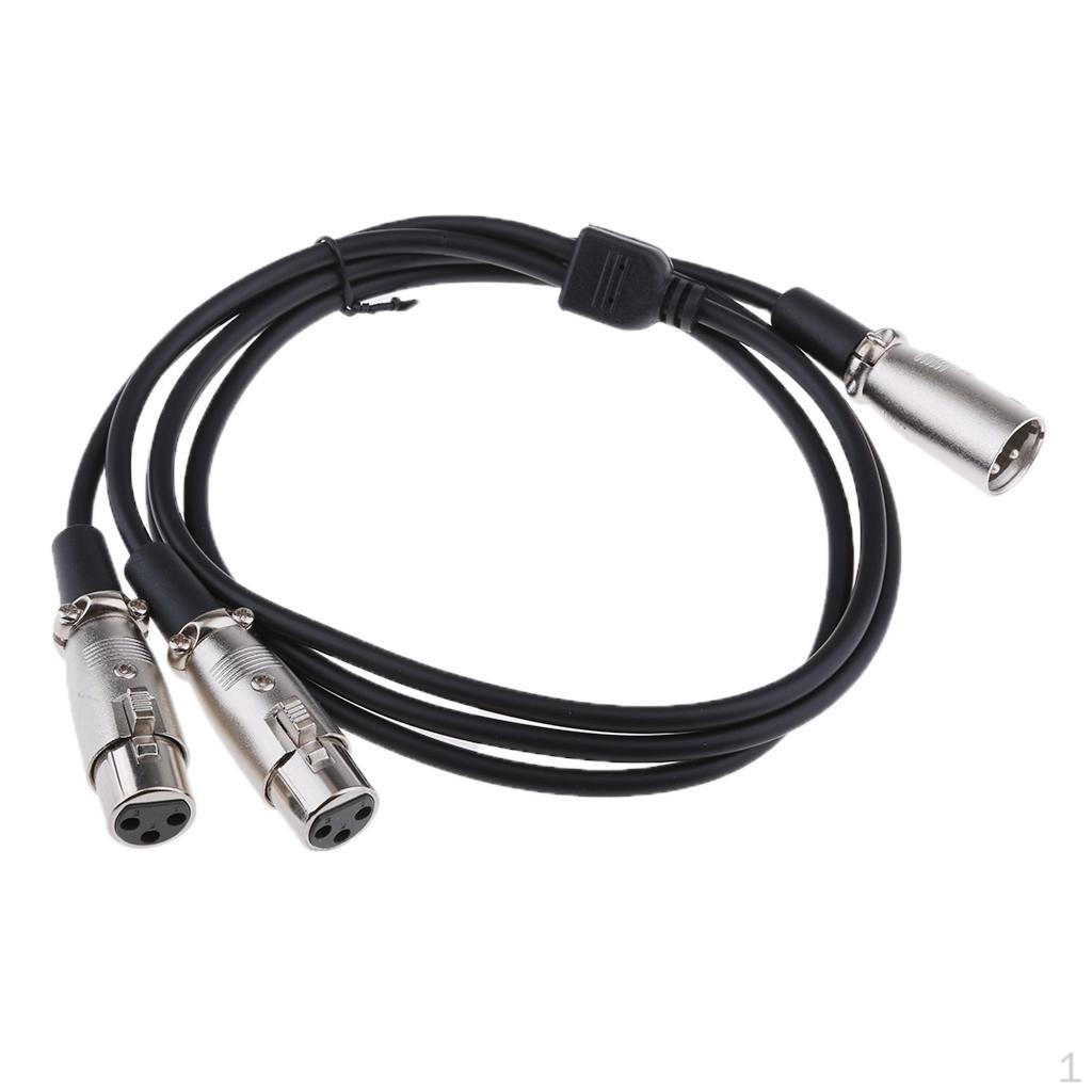 

Кабель Xlr 1 штекер на 2 гнезда M/разветвитель для микрофонного микшера