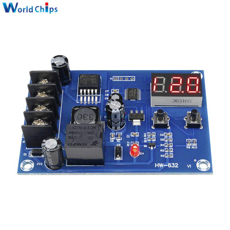 1PCS DC12V-24V Lithium Battery Charge Control Protection Board //w LED Display