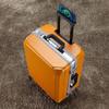 Ultralight Leather Trolley Suitcase with Silent Universal Wheels, Large Capacity & Combination Lock - New Style with Free Shipping