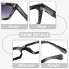 New Plate Glasses Frame Retro Square Men's Frame Luxury Brand Design Fashion Clunky Thick Wide Square Acetate Glasses Frame Men