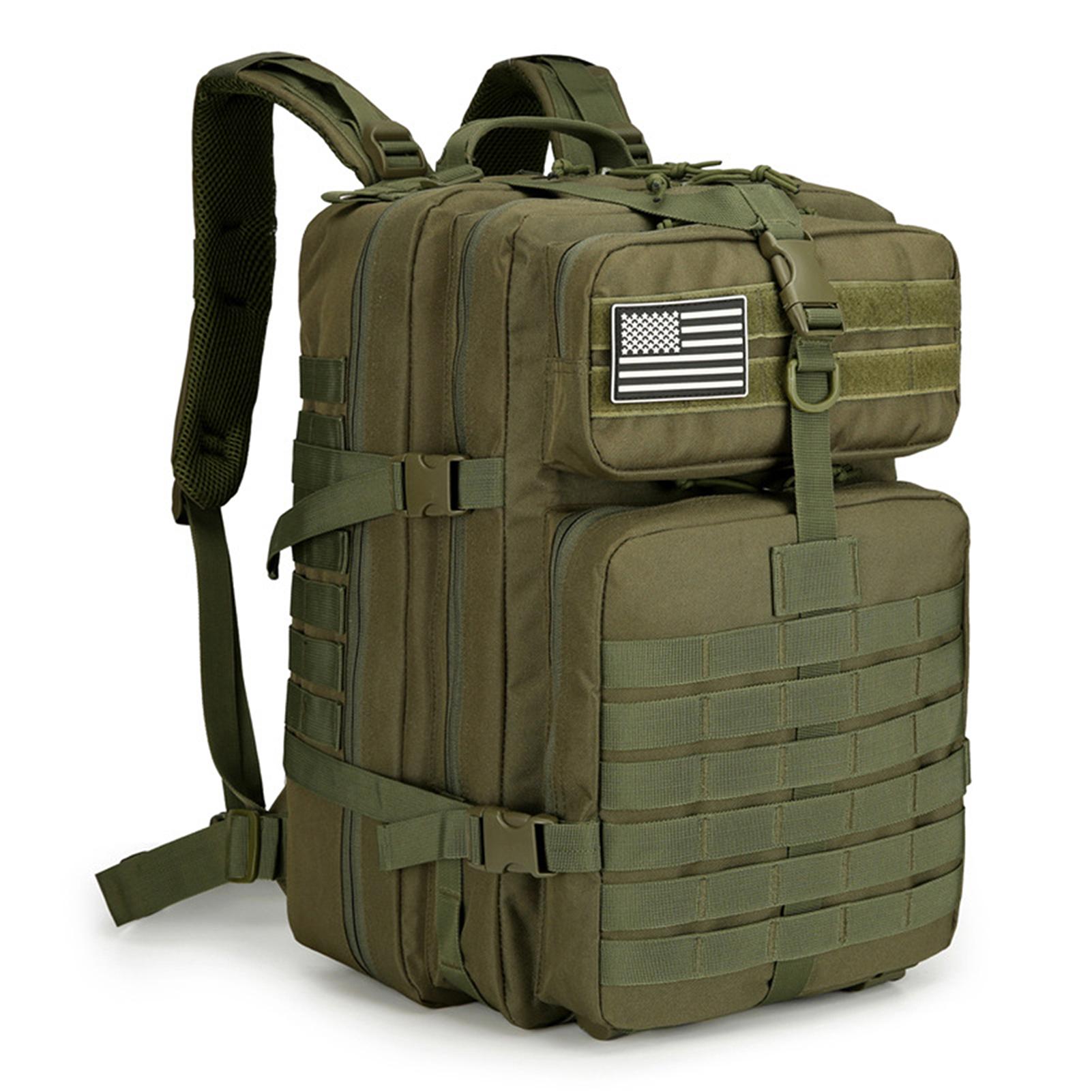 

Открытый походный рюкзак Многофункциональный рюкзак для кемпинга Водонепроницаемый рюкзак для рюкзака армия зеленый