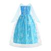 Vestidos Snow Queen Princess Dress Girls Costume Halloween Kids Role-play Carnival Children Birthday Party Dress