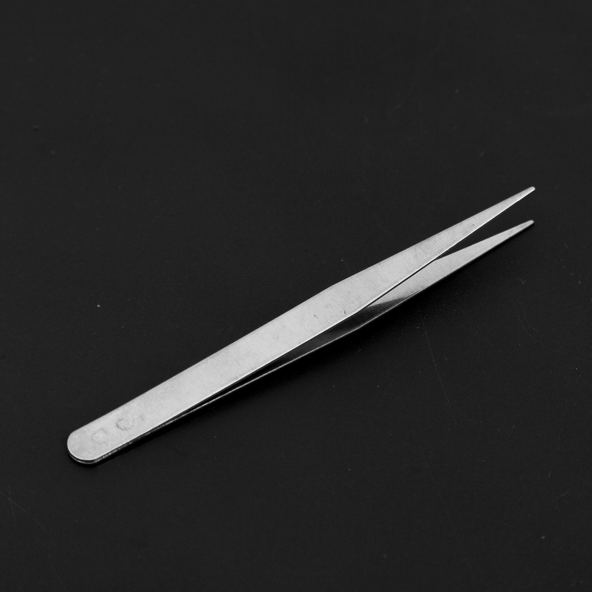 

Black Stainless Steel Anti-static Manicure Tweezers - Pointed for Precision Nail Art and Crafting Tools