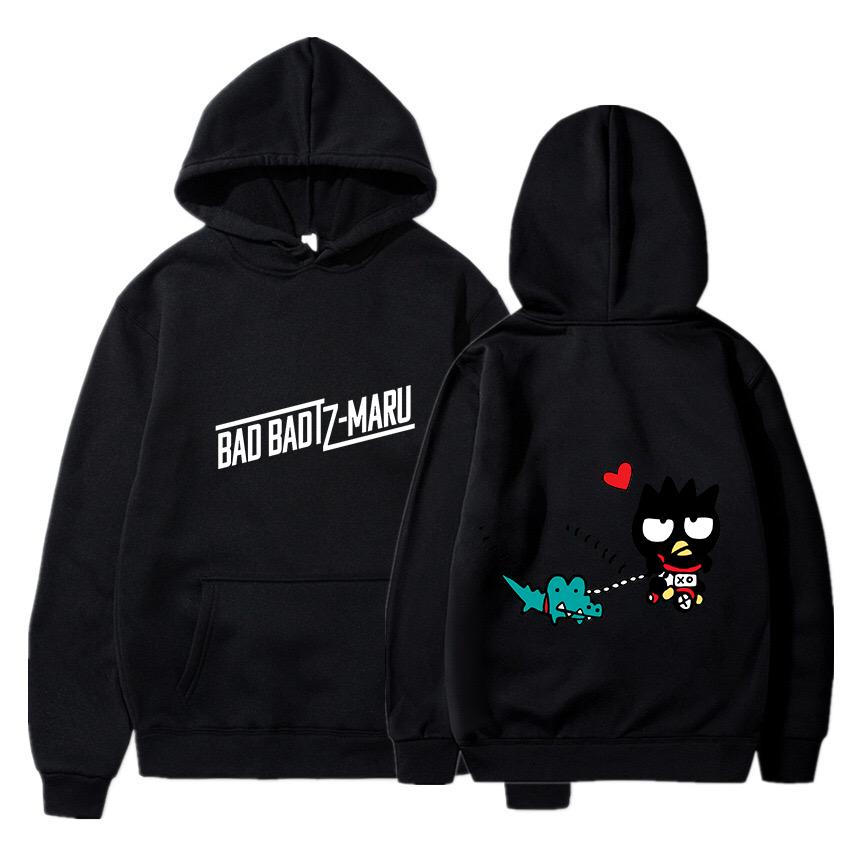 Bad Badtz Maru Hoodies Men Women Autumn Winter Hooded Pullover Sweatershirt Boys Girls Student Hip Hop Hoddie Sweatshirts
