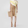 Burberry Olympia Scarf Style Leather And Sheepskin Clutch Women Clutch Cool-Beige 80465351