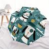 1pc Dogs Playtime Automatic Umbrella High Quality Canopy, Portable Folding Umbrella With, Ideal Gift for - Travel, Everyday, Formal Events, Stylish Ac