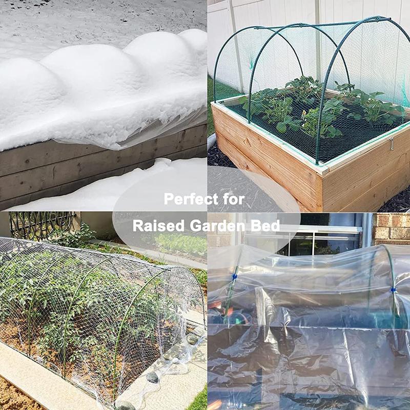 6Pcs Greenhouse Hoops Grow Tunnel Plant Support Garden Cover Protect Stake Tool 6Pcs Greenhouse Hoops Grow Tunnel Plant Support Garden Cover Protect Stake Tool