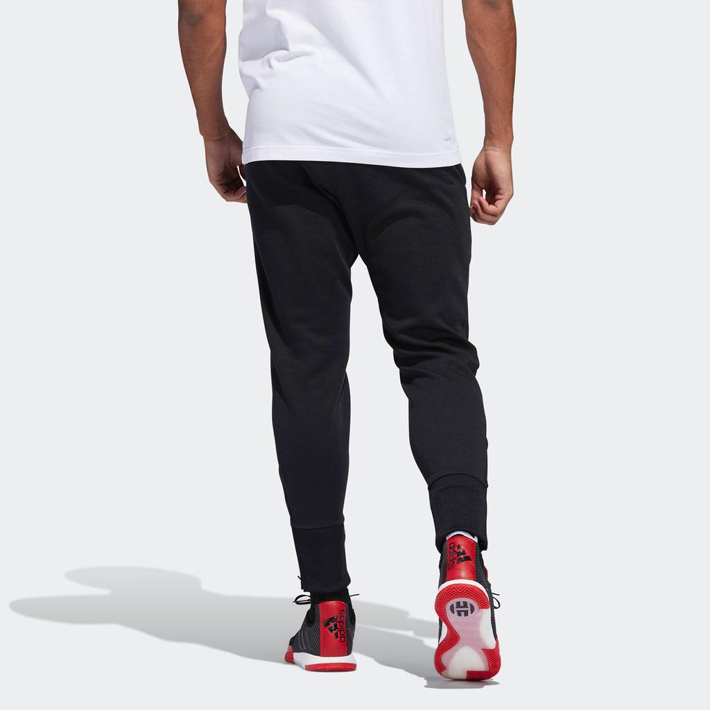 adidas Solid Color Comfortable Sports Casual Pants Men Bottoms Black DP5731