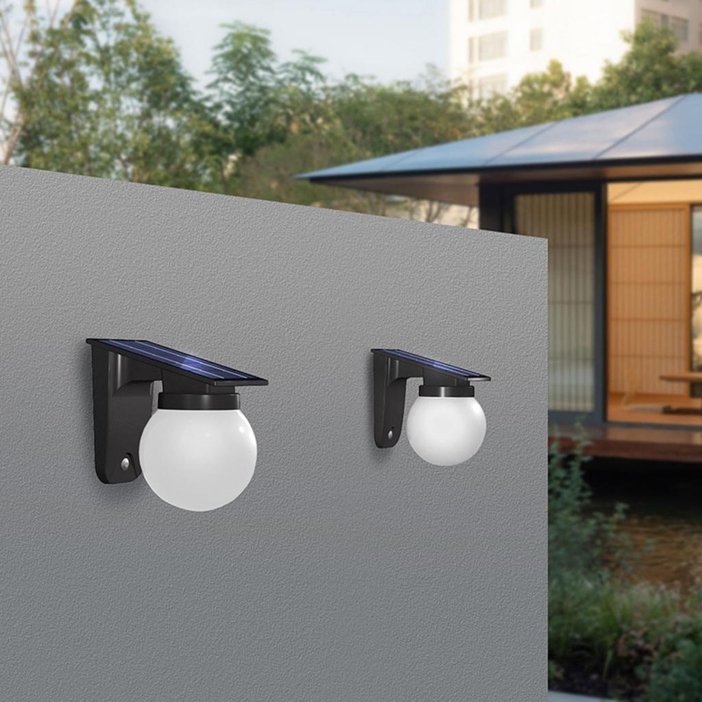 New Cross-border Solar Wall Light Outdoor Waterproof Garden  Villa Garden Decorative Ball Ball Decorative Light