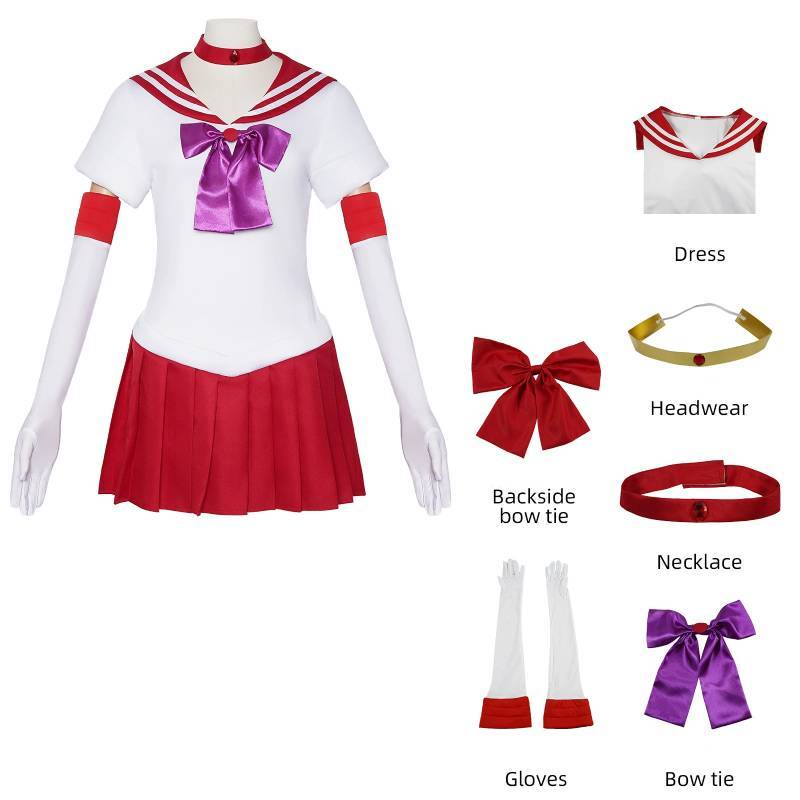 Sailor Moon Cosplay Costume For Women With Uniform Fabric For Anime Stage Performance