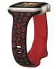 Dual-Color Leopard Print Silicone Strap for Apple Watch (Compatible with Series 1-9)