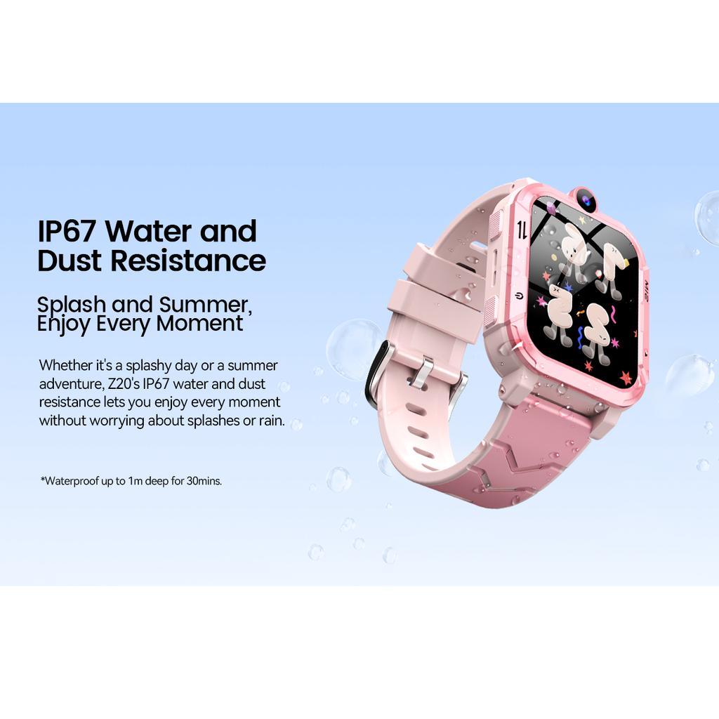 Blackview Smartwatch per bambini Z20, Videochiamata 4G, Localizzatore GPS, Batteria 800mAh, Impermeabile IP67, Chiamata SOS