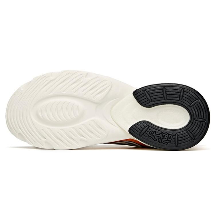 Anta Millennium 2.0 Slip Resistant Abrasion Resistant Low top Chunky Sneakers Men's Black White Yellow 112128896-5