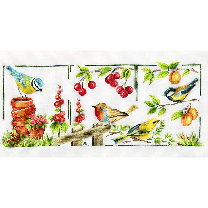 Kit Point comptés Oiseaux de Jardin 30 x 50 cm