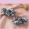 Natural Style Alloy Floral Drop Earrings With Petal Details For Casual Outfits