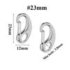 5Pcs Stainless Steel D Lobster Clasps Necklace Hooks Chains Connectors Bracelet Making DIY Jewelry Supplies Accessories
