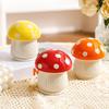 Cute Mushroom Toothpick Holder Ceramic Floss Box Desktop Decoration