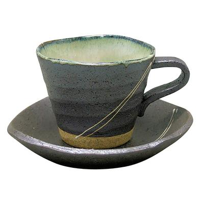 Mino Ware Kaffeeschale Teller Ryusei hergestellt in Japan 502-40