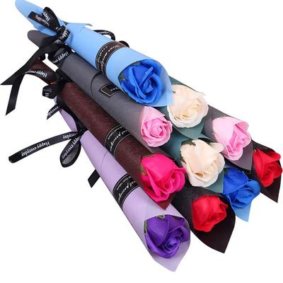 Valentine‘s Day GIift Artificial Multicolor Rose Soap Flower Rose