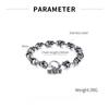 High Quality Retro Personalized Stainless Steel Creative Domineering Skull OT Buckle Bracelet for Men Jewelry Gift