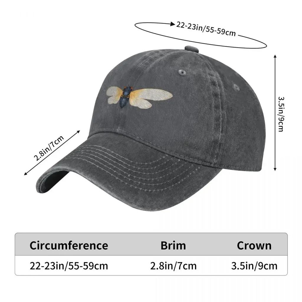 Cicada (transparent background) Baseball Cap fishing caps man Bobble Hat Mens Caps Women's